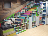The staircase.