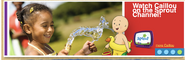 Promo picture for Caillou on SproutOnline.com.