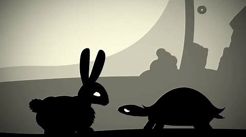 the tortoise and the hare black and white