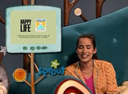Melanie during Big Sister, Little Brother split-screen credits.