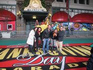 With the Sprout cast and crew at the Macy's Thanksgiving Day Parade, 2012