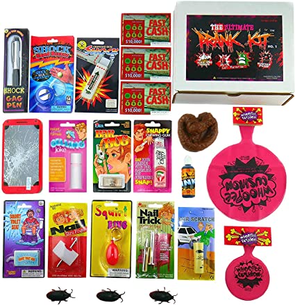 Shocking Gum Packs Prank Toys Amiispe Itching Powder Gag-prank Shocking Kit Prank Stuff Kit Trap Practical Joke Trick Toy Gift 
