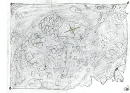 Tattered map of the forest.