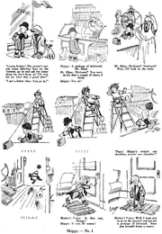 The debut Skippy comic strip, published in Life on March 22, 1923