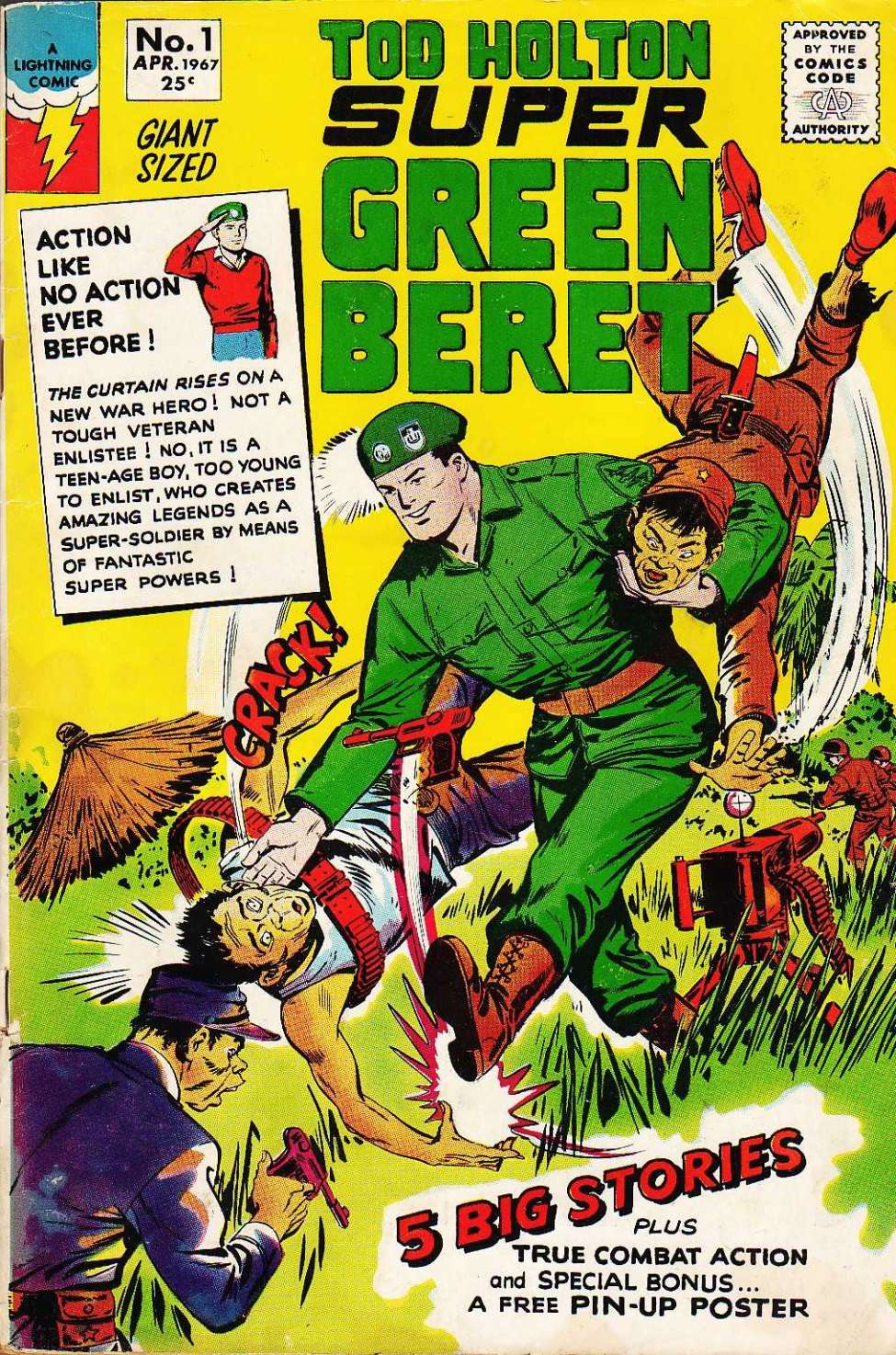 Super Green Beret, Public Domain Super Heroes