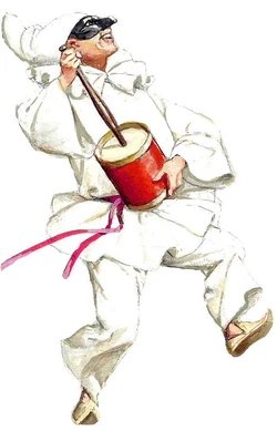 Pulcinella - stampa ottocento