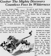 Goober first story,  Glenville Torch (May 7, 1931)