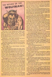 Full text story featuring the Wolf Man.