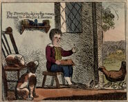 Illustration for The Renowned History of Little Jack Horner, before 1829.