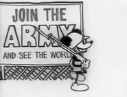 Mickey's appearance in the unauthorized 1969 film Short Subject, also known as Mickey Mouse in Vietnam.