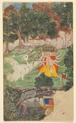 Jatayu fights Ravana