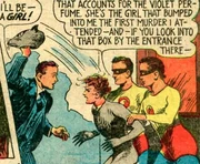 The Wharf Rat is unmasked revealing that the villain is a young woman.