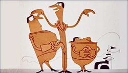 Tom, Sam, and Dick Rover in The Rover Boys in Peril (1948).