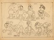 Fly Couple model sheet