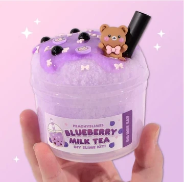 Blueberry Milk Tea DIY Kit Slime | Peachybbies Wiki | Fandom