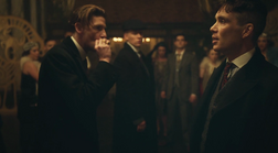 Arthur Shelby Jr., John Shelby and Thomas Shelby at The Eden Club (Episode 2.1)