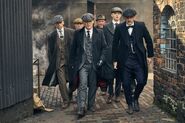 Thomas, Arthur, Finn Shelby, and the Peaky Blinders