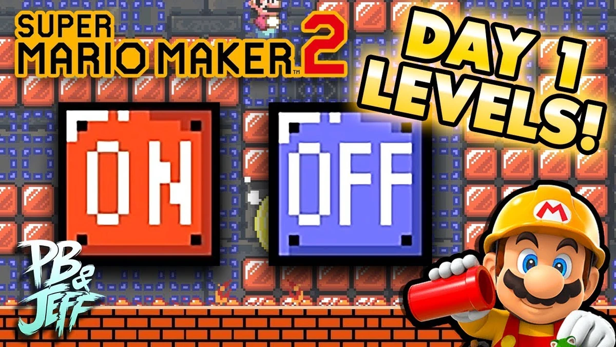 Super Mario Maker 2 Day One Popular Levels Switches for DAYS Peanut Butter Gamer Wiki Fandom