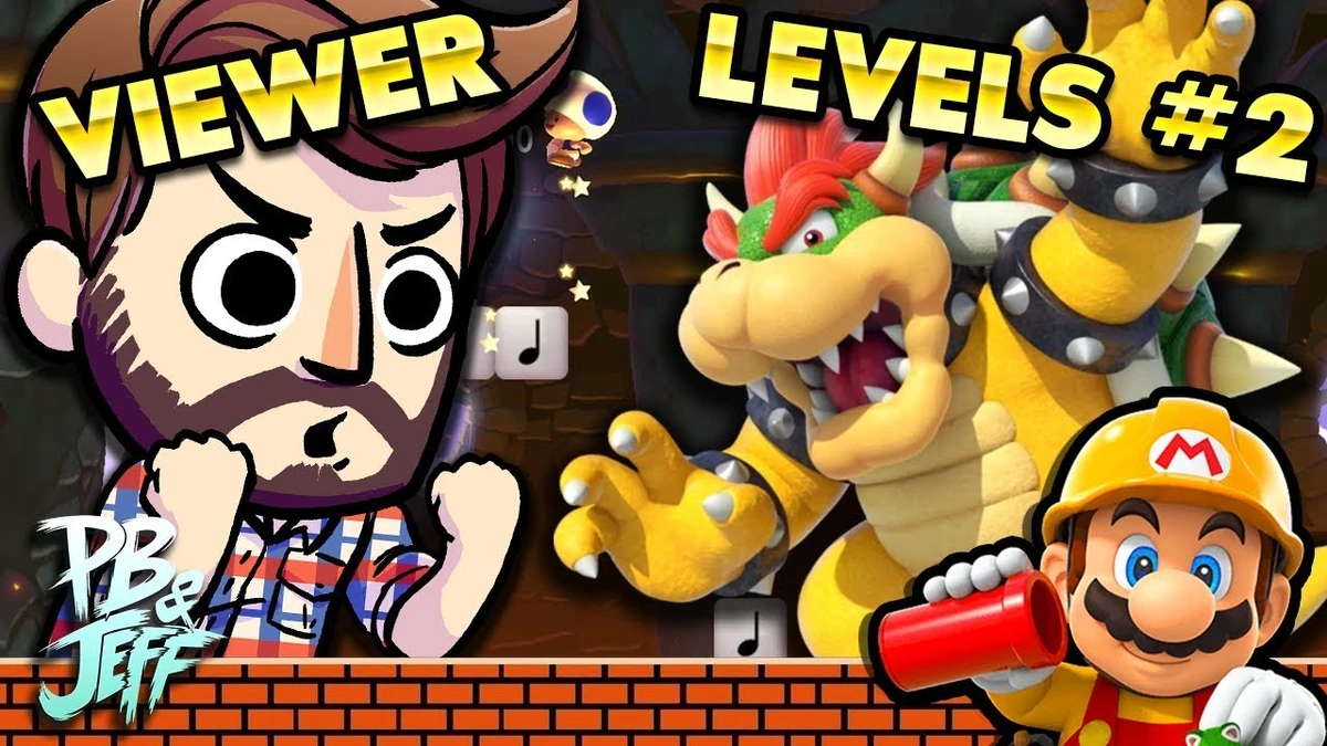Super Mario Maker 2 First Try JEFF! (Viewer Levels 2) Peanut Butter Gamer Wiki Fandom