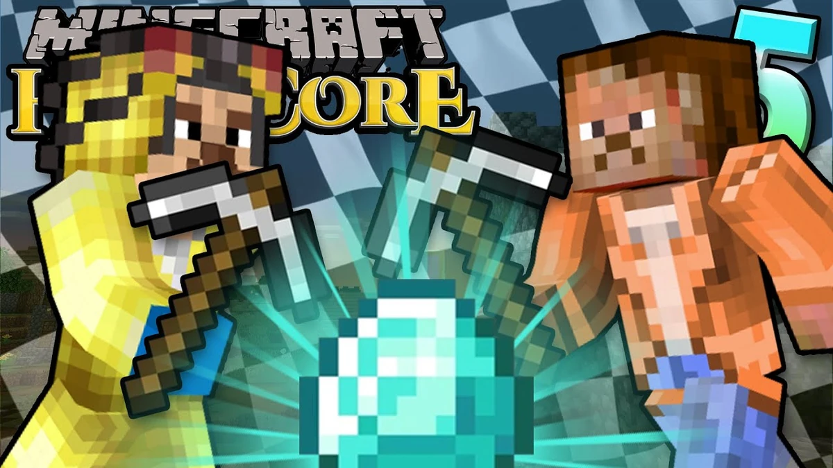 Minecraft Hardcore NB 1 Part 5 Race to Diamond Peanut Butter Gamer