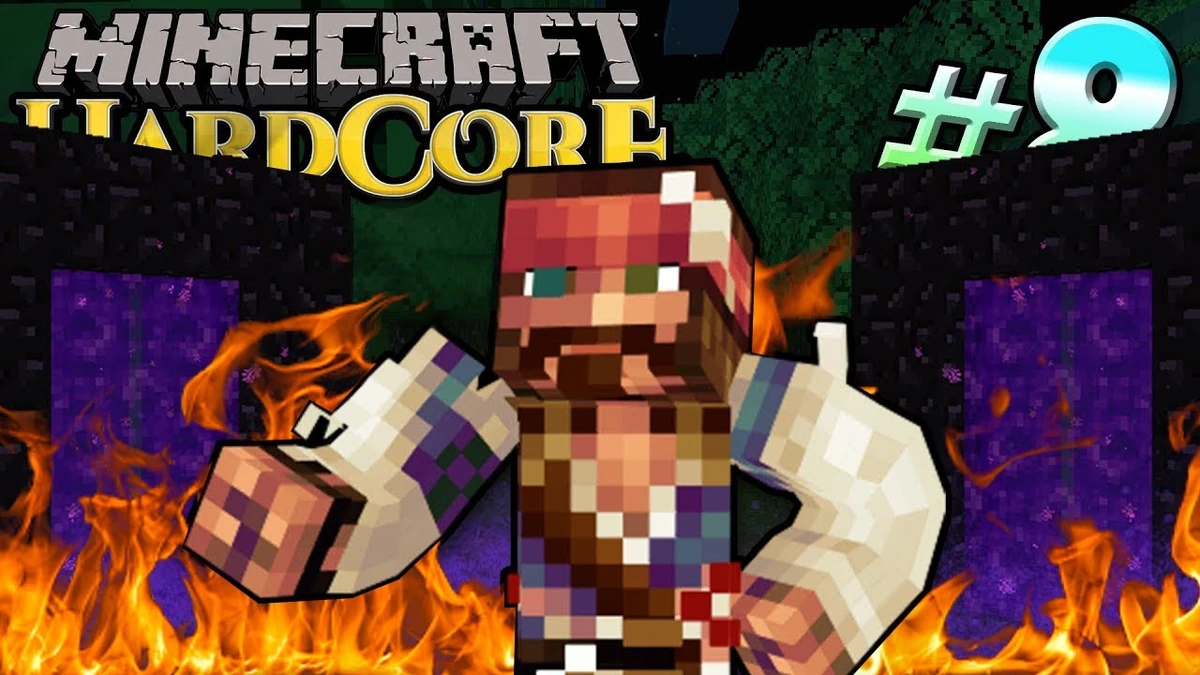 Minecraft Hardcore NB 1 Part 8 Portal Shenanigans Peanut Butter