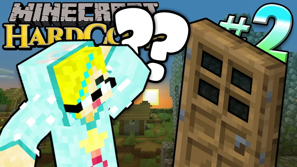 Minecraft Hardcore NB 1 Part 2 Proton Jon vs. the Door Peanut