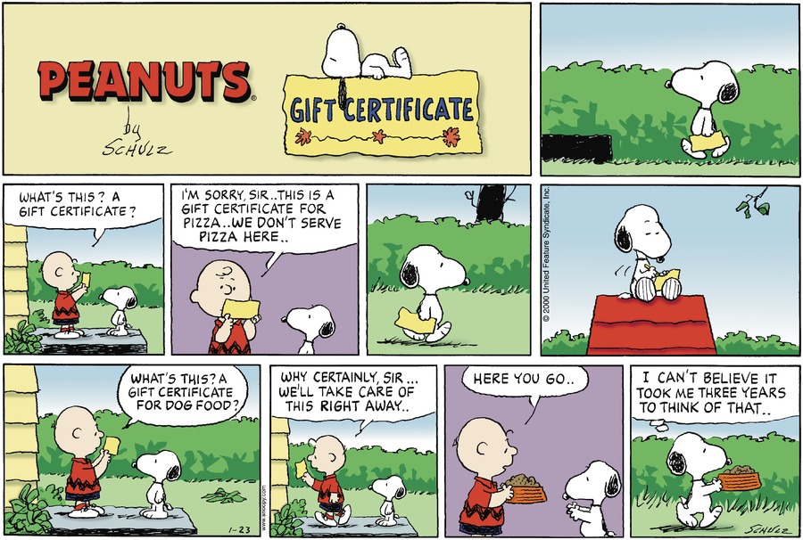 January 2000 Comic Strips | Peanuts Wiki | Fandom