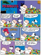 Charlie Brown and Snoopy in a comic strip from March 31, 1996