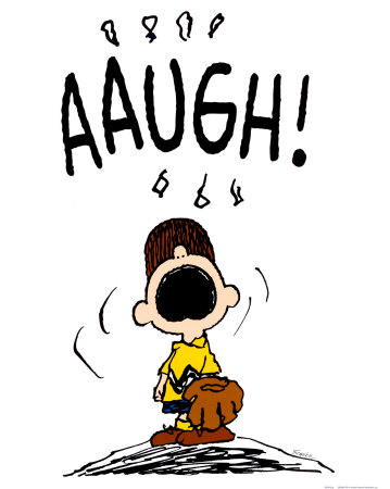 charlie brown frustrated