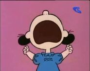 Lucy yelling, "You'll hate yourself and the world and everybody in it!" in Be My Valentine, Charlie Brown.