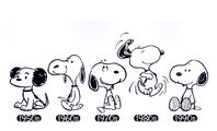 Snoopy through the years.