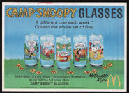 Camp snoopy glasses ad