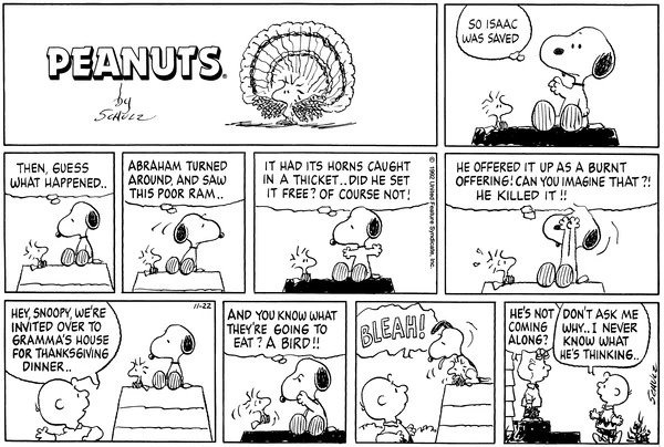 November 1992 comic strips | Peanuts Wiki | Fandom