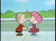 Linus welcoming Janice back from the hospital.