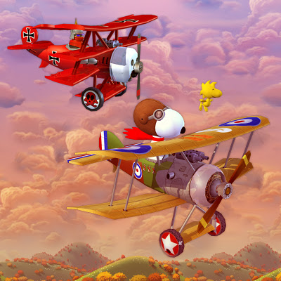 charlie brown snoopy red baron