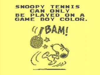 Snoopy Tennis (GBC) | Peanuts Wiki | Fandom