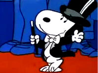 Snoopy as a top dancer