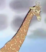 A real giraffe in Peanuts