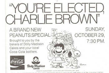 Youre Elected Charlie Brown ad