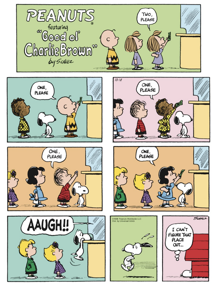 October 1968 comic strips | Peanuts Wiki | Fandom