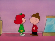 Charlie Brown and Peggy Jean in It's Christmastime Again Charlie Brown