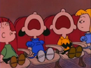 Charlie Brown and Lucy scream in You're Not Elected, Charlie Brown.