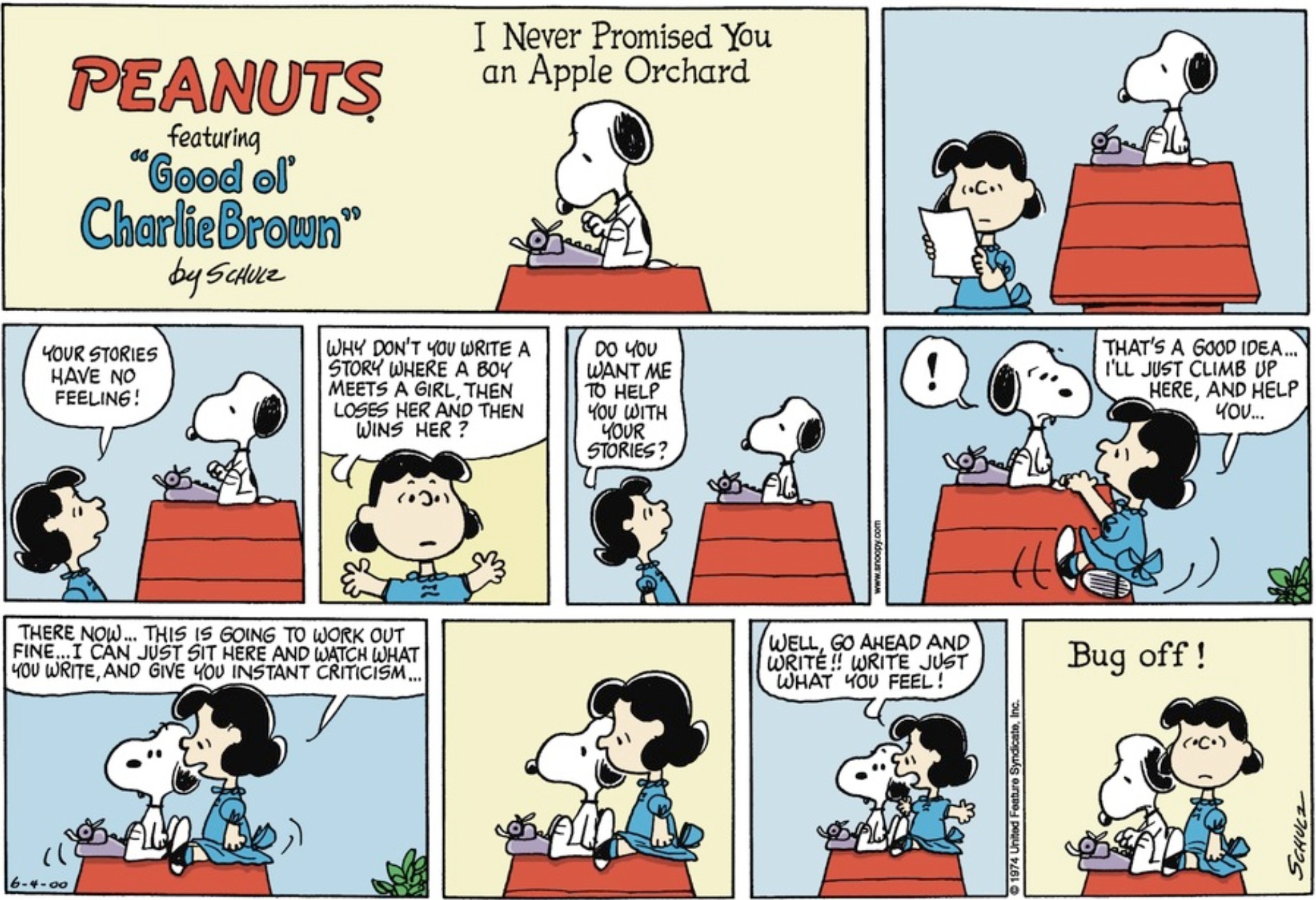 June 1974 Comic Strips Peanuts Wiki Fandom