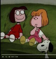 Violette, Marcie, and Snoopy