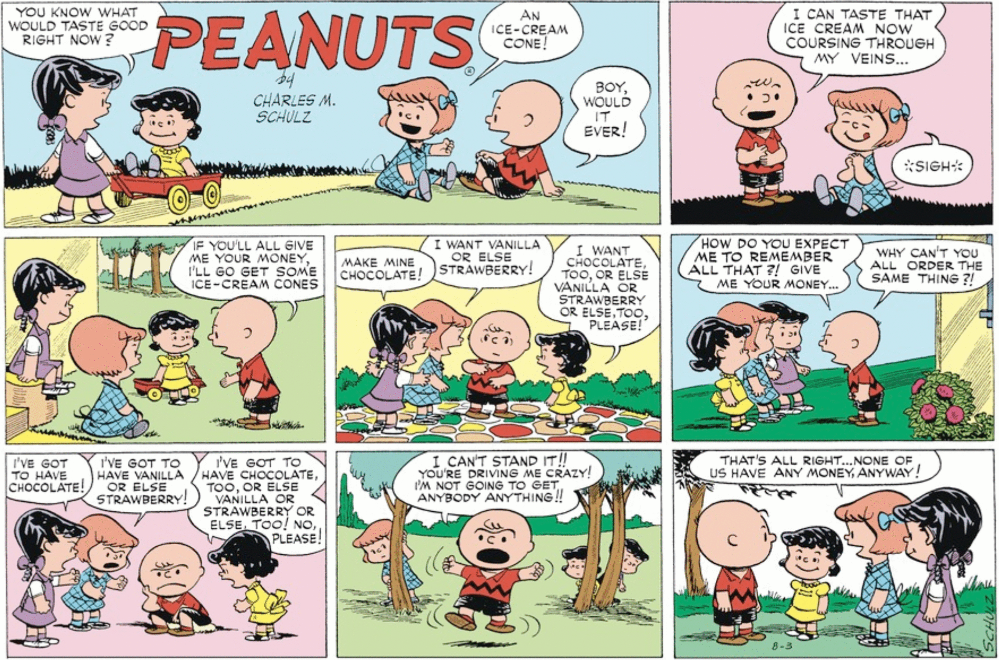 August 1952 comic strips | Peanuts Wiki | Fandom