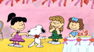 10-765B2672-0530-468A-91C0-638AC090C054.png (330 KB) Snoopy kissed the girl on her hand for the Valentine's Day Dance Party. Note that the girl he kisses and the girl in the green dress look almost like Violet and Patty.