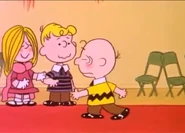 Princess #4 with Schroeder watching Charlie Brown walk to the queen