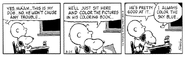 Charlie Brown and Snoopy in a comic strip from March 25, 1996