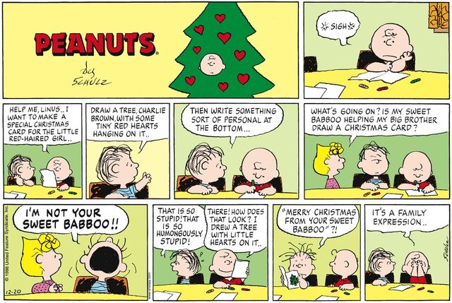 charlie brown christmas comic strip