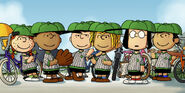 Peppermint Patty's baseball team in Its The Small Things, Charlie Brown